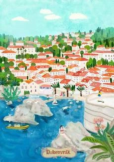 Chorwacja Dubrownik PLAKAT