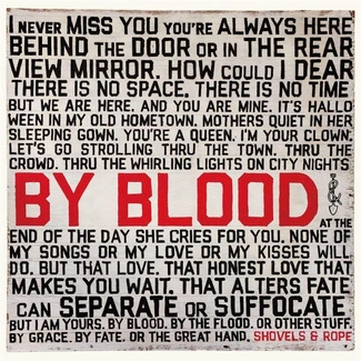 SHOVELS & ROPE By Blood CD DIGIPAK