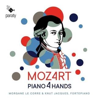 MOZART Piano 4 Hands Jacques Le Corre CD