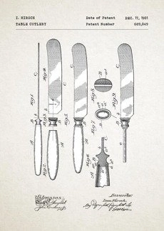 Nóż stołowy PLAKAT