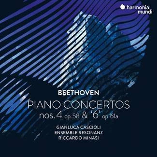 BEETHOVEN Piano Concertos Nos. 4 Op 58 & Op 61 Ensemble Resonanz Minasi Cascioli CD DIGIPAK