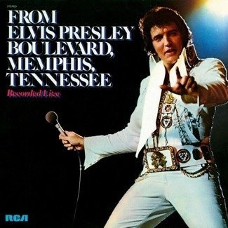 ELVIS PRESLEY From Elvis Presley Boulevard, Memphis, Tennessee (Blue Vinyl) LP