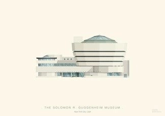 Solomon R. Guggenheim NY PLAKAT