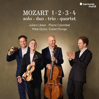 MOZART 1 2 3 4 Solo Duo Trio Quartet Libeer Colombet Runge Szucs CD DIGIPAK